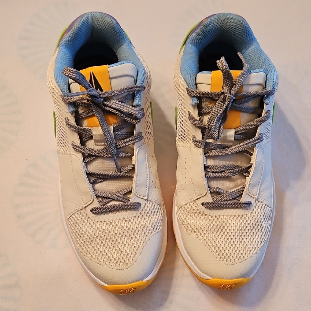 Nike White and Yellow Athletic Shoes with Sporty Design